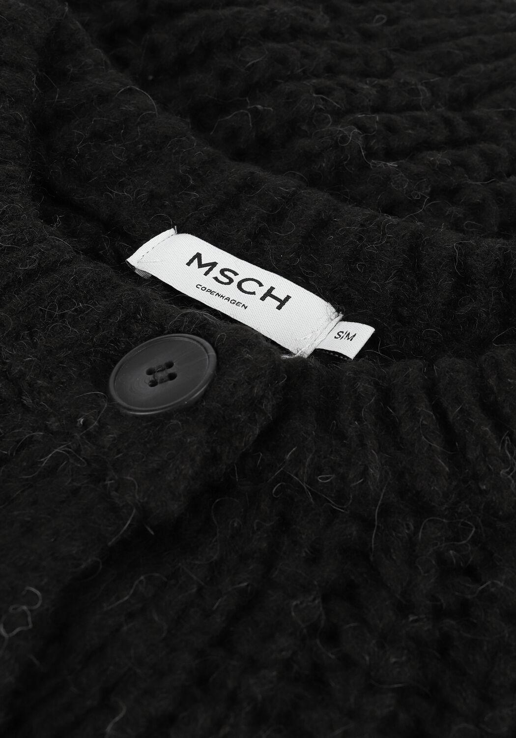 Zwarte MSCH COPENHAGEN Vest JILETTA HEIDI CARDIGAN - large