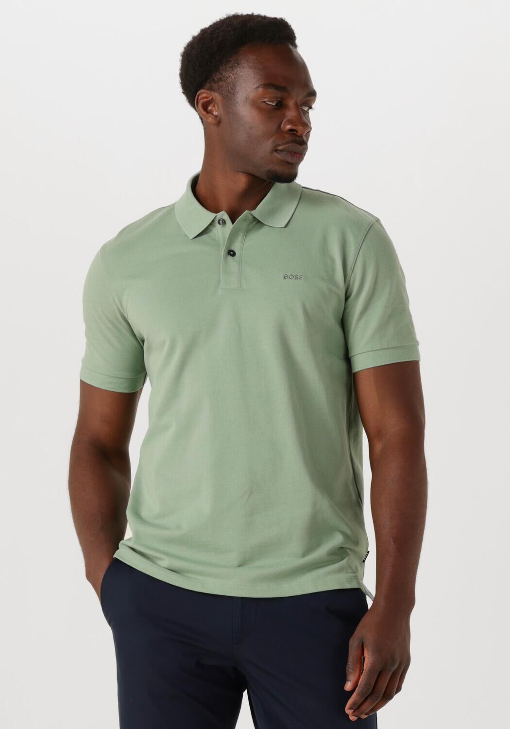 BOSS BLACK Heren Polo's & T-shirts Pallas Groen
