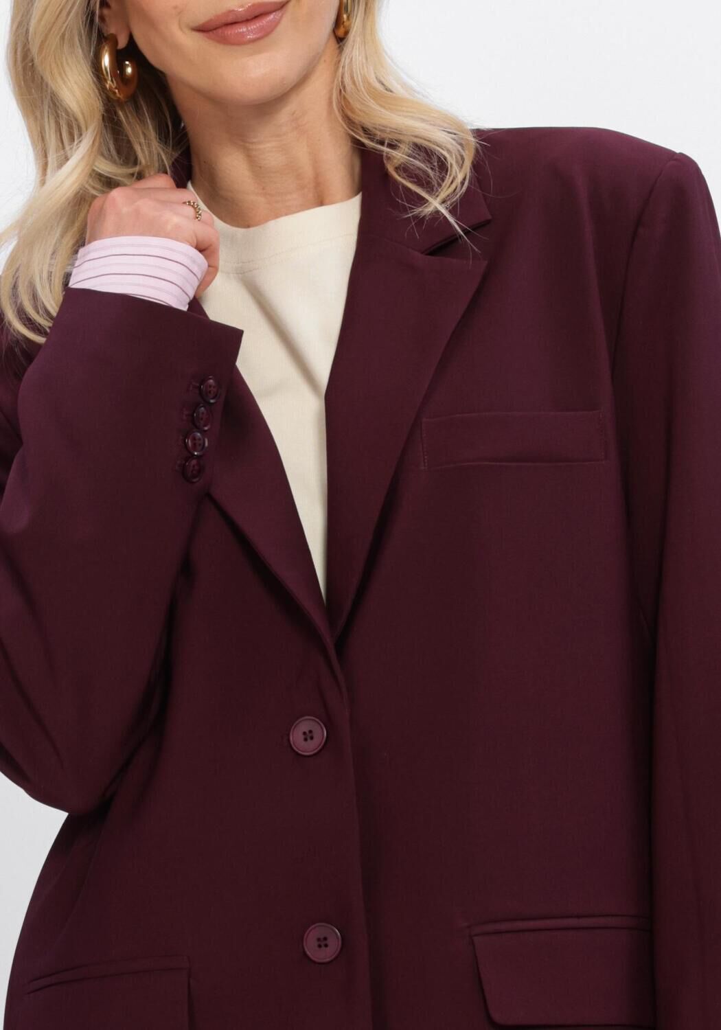 Bordeaux STUDIO AMAYA Blazer HAVEN BLAZER - large