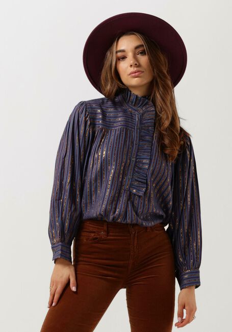 Blauwe ANTIK BATIK Blouses EDDY BLOUSE - large