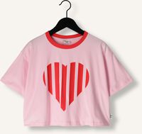 Roze CALL ME FRANKIE T-shirt CROPPED HEART T-SHIRT Roze CALL ME FRANKIE T-shirt CROPPED HEART T-SHIRT - medium