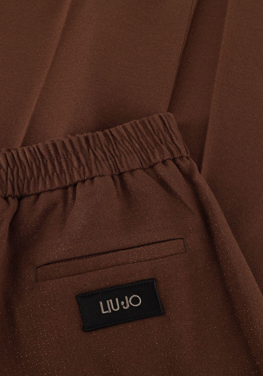 Bruine LIU JO Wijde broek PANT ELASTIC FLARE - large