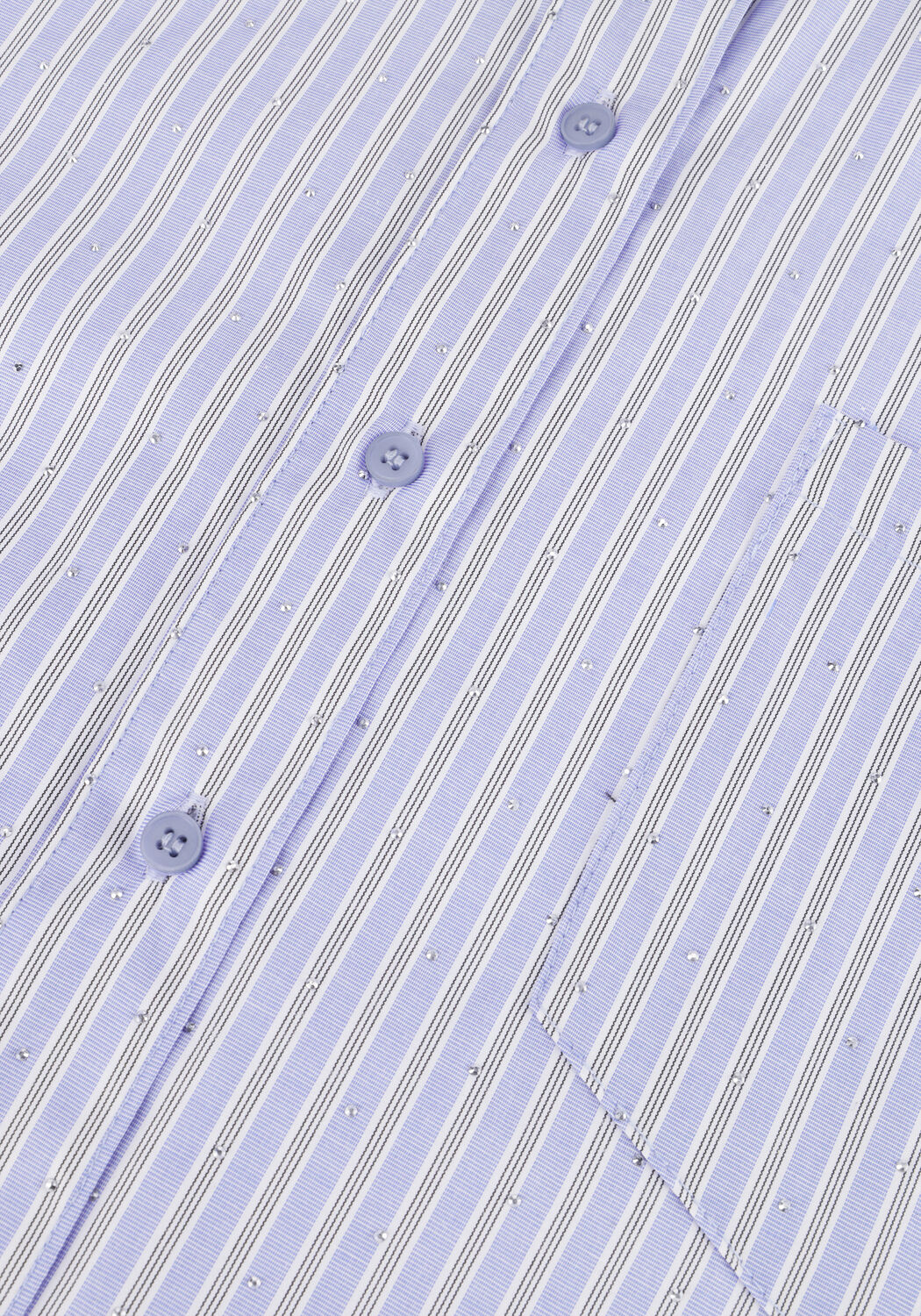 Blauwe NEO NOIR Blouses DALMA STRIPE STONE SHIRT - large