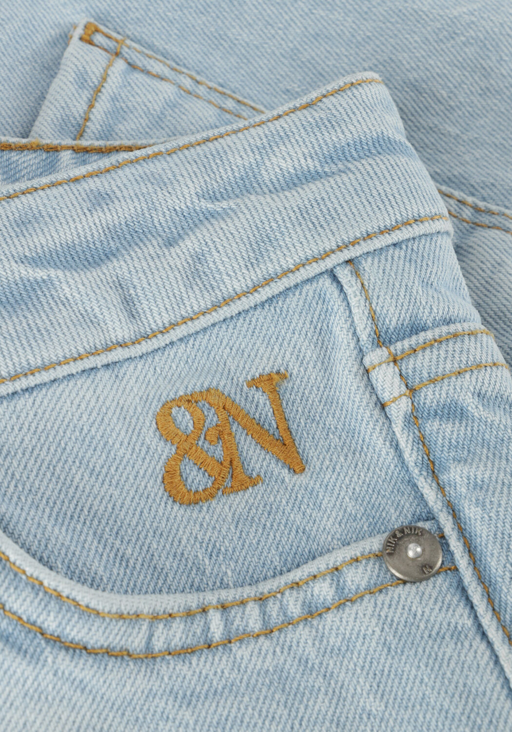 NIK & NIK Meisjes Jeans Faye Denim Short Lichtblauw