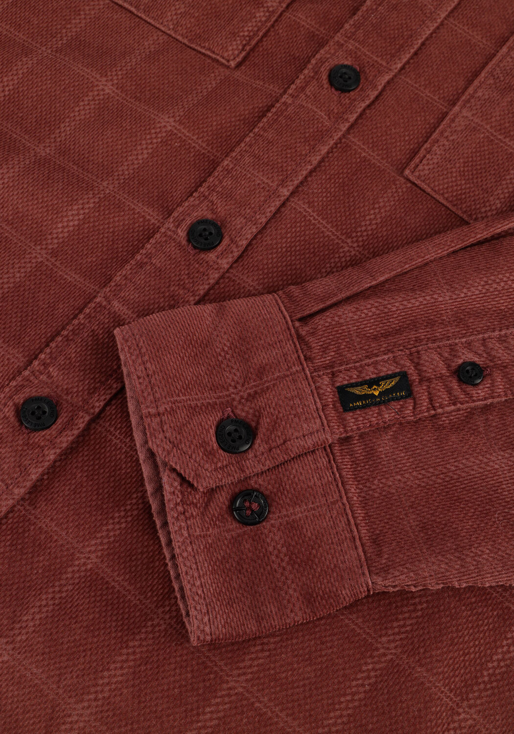 Bordeaux PME LEGEND Casual overhemd CORDUROY SHAVED SQUARE/CASUAL 2 - large