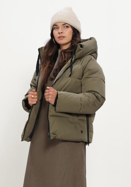 Khaki MSCH COPENHAGEN Gewatteerde jas MSCHPAVINARIA SHORT JACKET - large