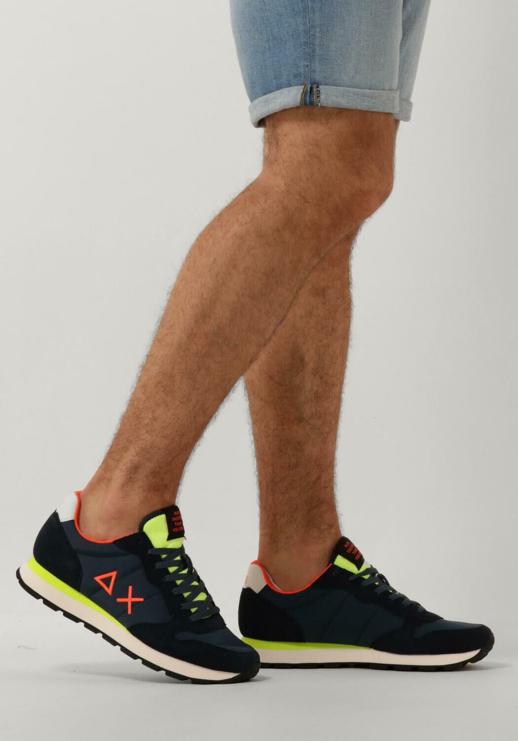 Blauwe SUN68 Lage sneakers TOM FLUO - large