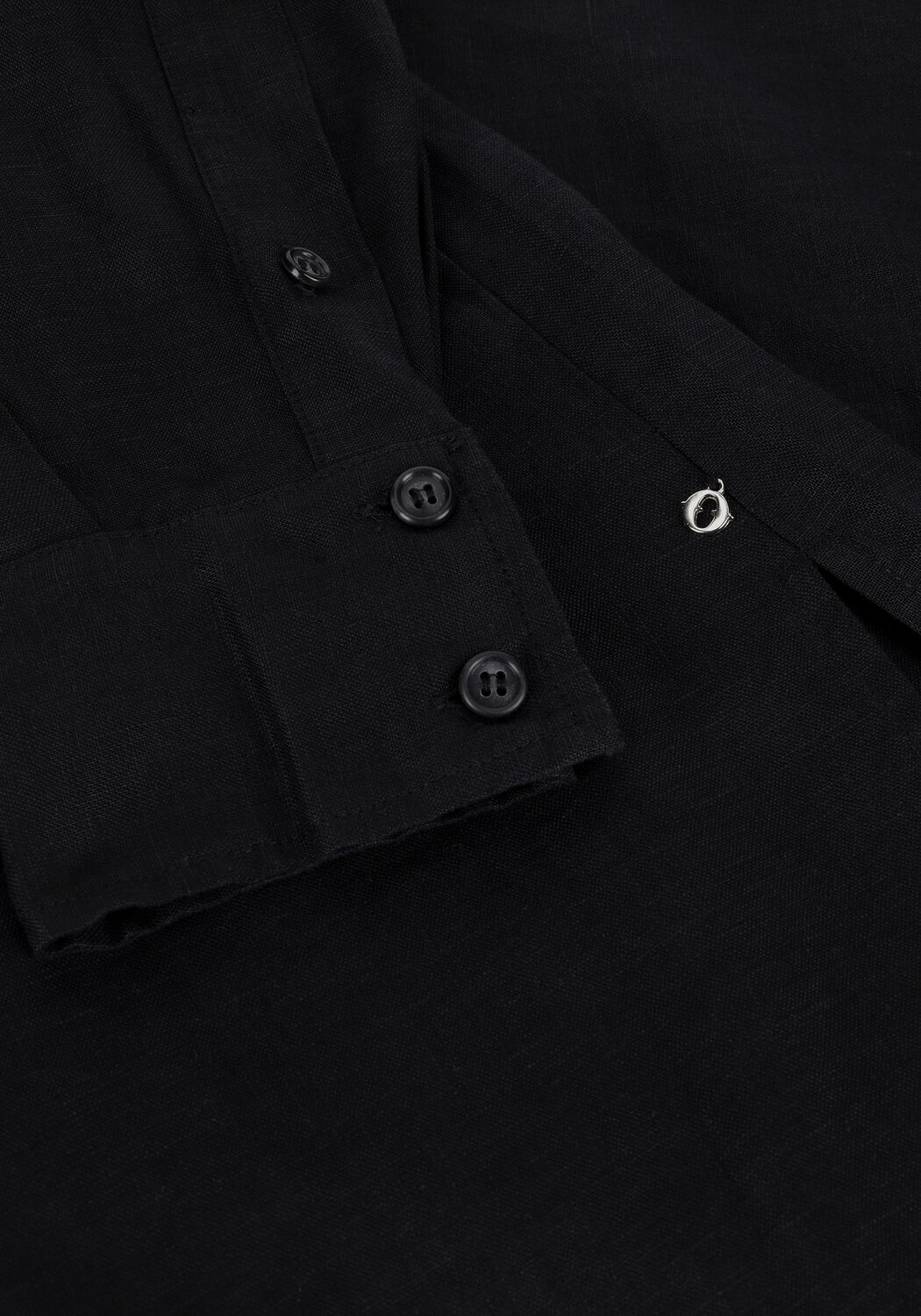 Zwarte OTTOD'AME Midi jurk ABITO DA4528 - large