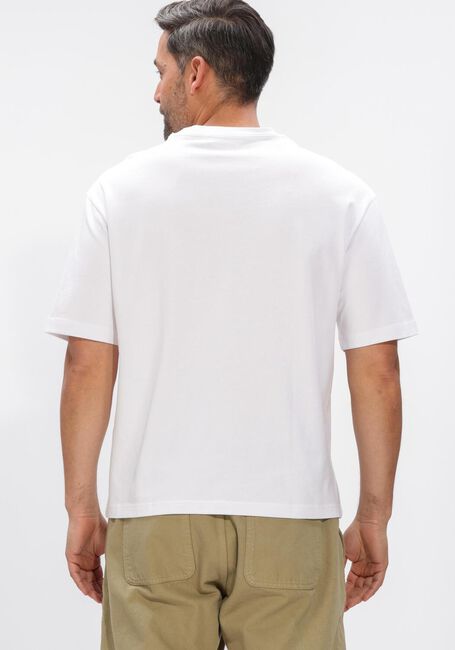 Witte SELECTED MEN T-shirt SLHRELAXASPEN 2-PLY SS O-NECK NOOS - large