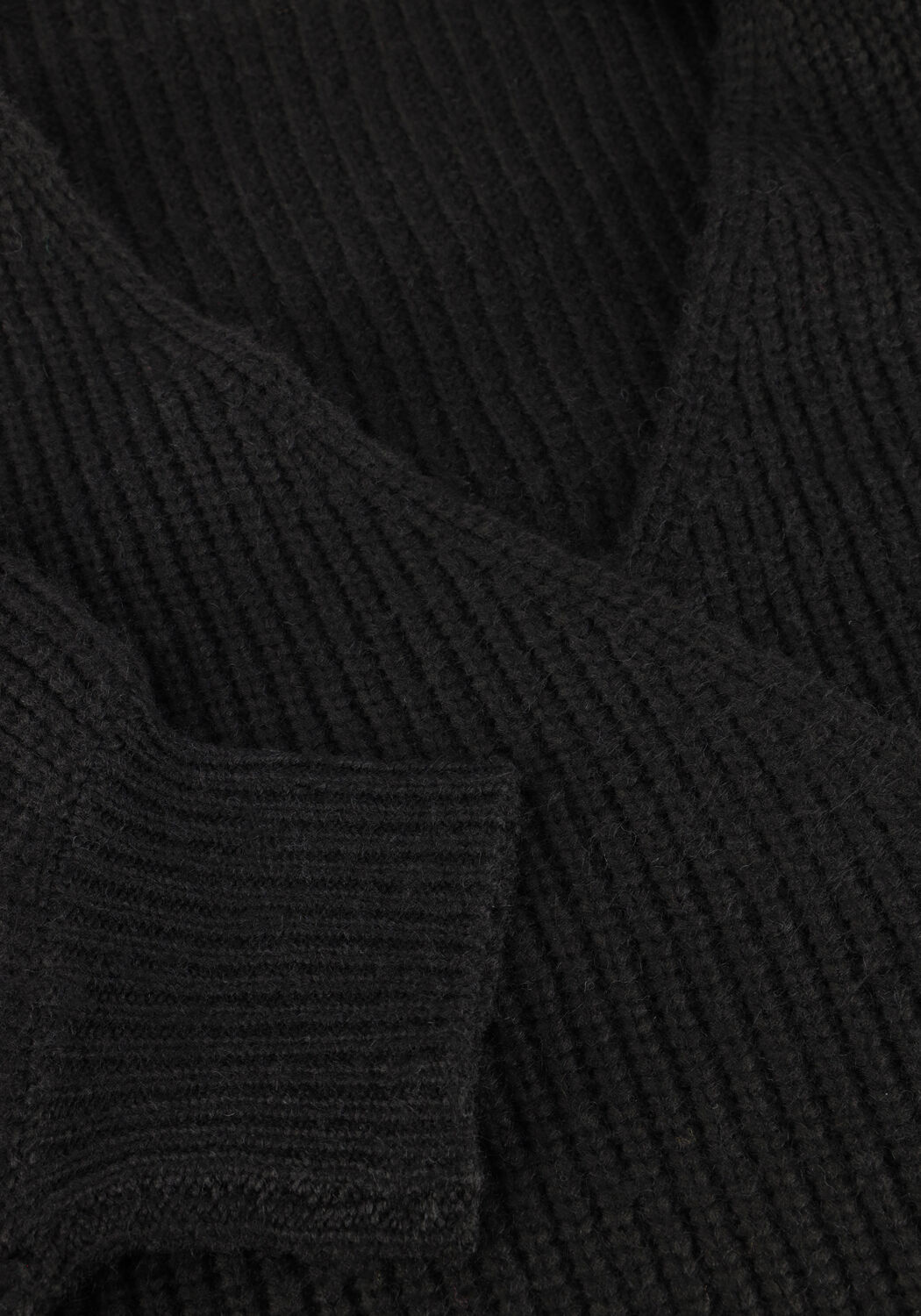 Zwarte ANOTHER LABEL Vest ABBY KNITTED CARDIGAN - large