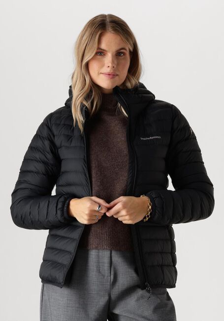 Zwarte PEAK PERFORMANCE Gewatteerde jas W DOWN LINER HOOD JACKET - large