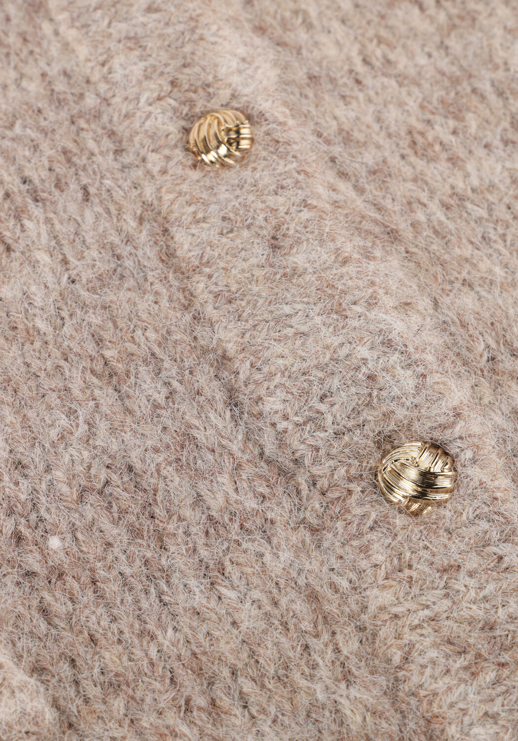 Beige OBJECT Vest OBJSAGGIA RE L/S KNIT CARDIGAN - large