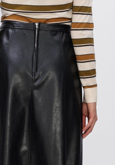 Zwarte NEO NOIR Midirok RAYA FAUX LEATHER SKIRT - large