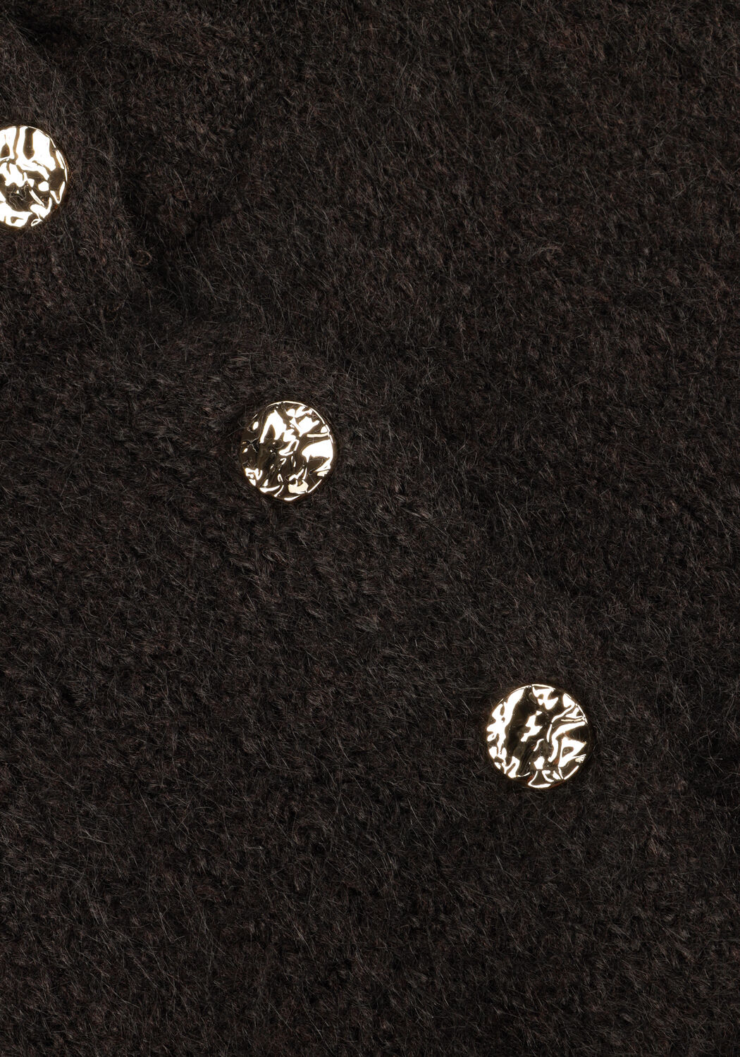 Antraciet NEO NOIR Trui BENUTA FLUFFY KNIT CARDIGAN - large