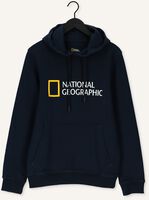 Donkerblauwe NATIONAL GEOGRAPHIC Sweater UNISEX HOODY WITH BIG LOGO Donkerblauwe NATIONAL GEOGRAPHIC Sweater UNISEX HOODY WITH BIG LOGO - medium