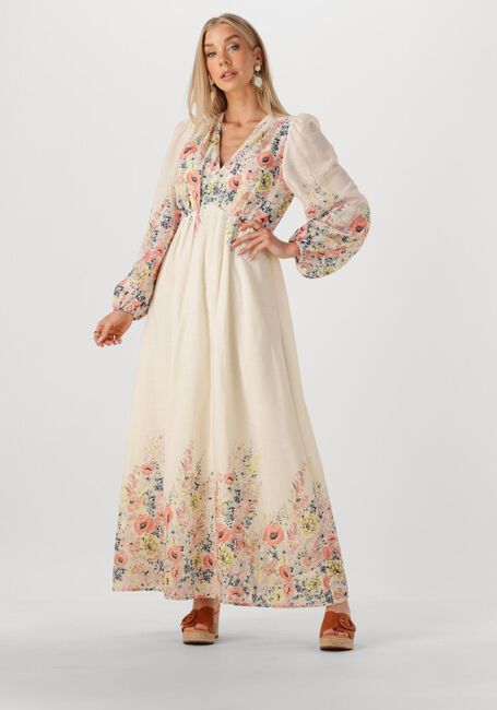 Creme NEO NOIR Maxi jurk SILFI FLOWER PRINT DRESS - large