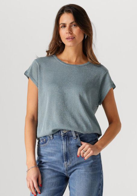Blauwe MINUS Top CARLINA KNIT TEE - large