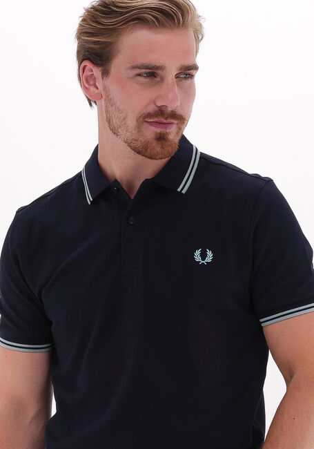 Donkerblauwe FRED PERRY Polo TWIN TIPPED FRED PERRY SHIRT - large