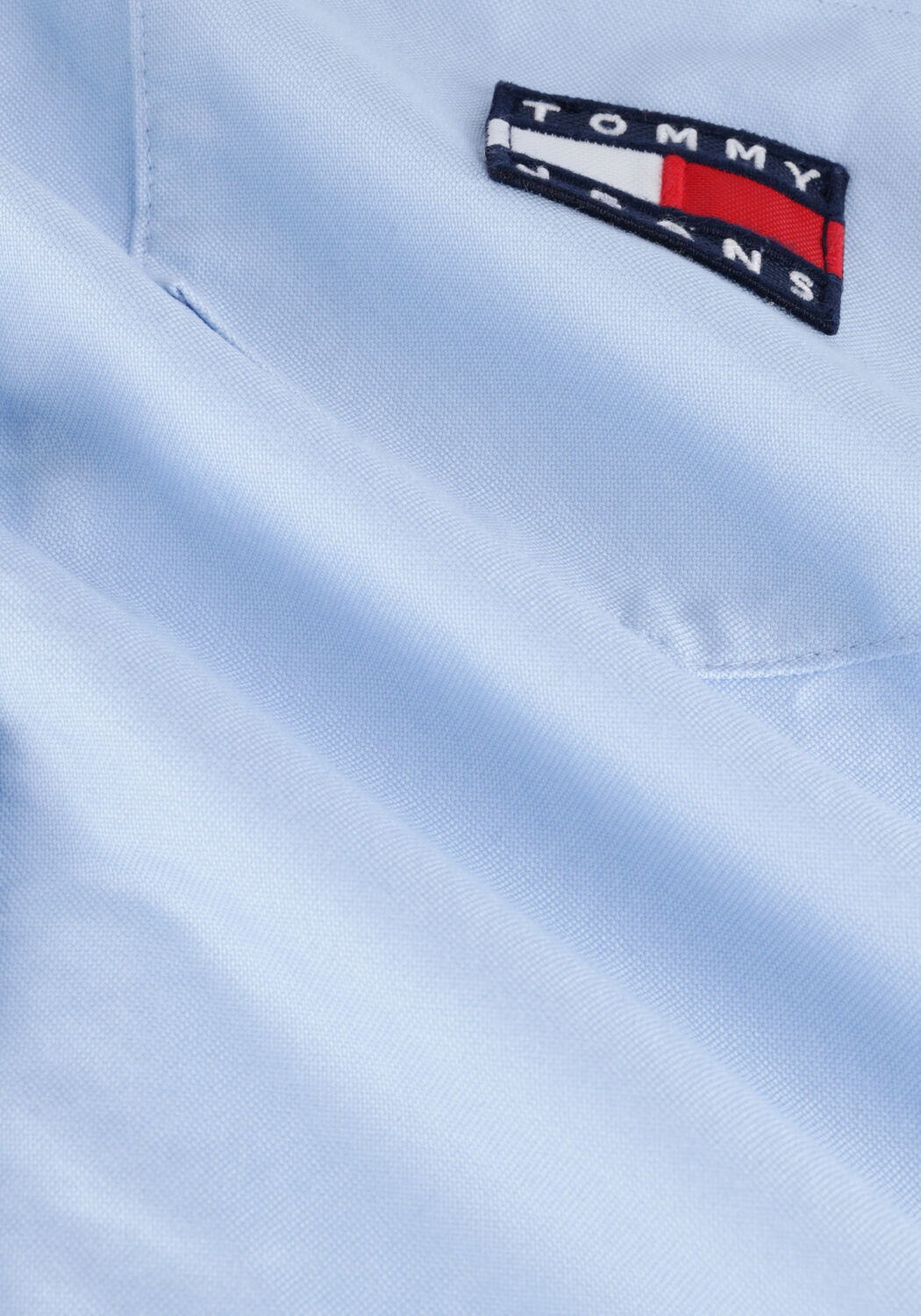 Blauwe TOMMY JEANS Blouses TJW BADGE BOYFRIEND SHIRT - large