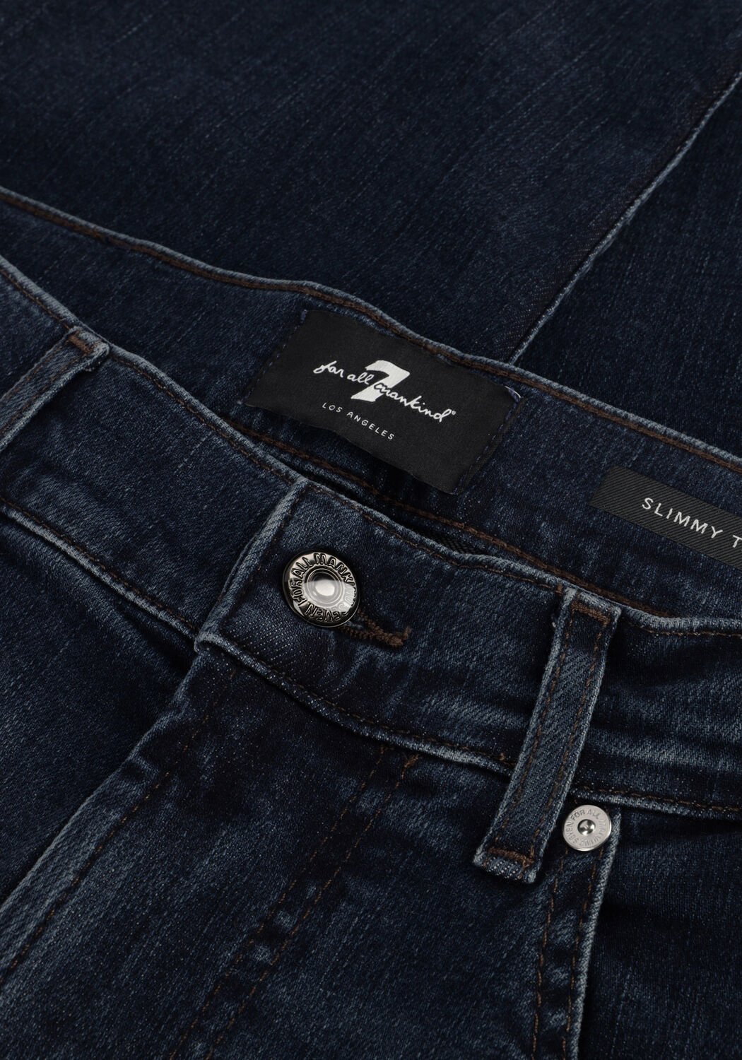 Donkerblauwe 7 FOR ALL MANKIND Slim fit jeans SLIMMY TAPERED SPECIAL EDITON STRETCH TEK COMMA - large