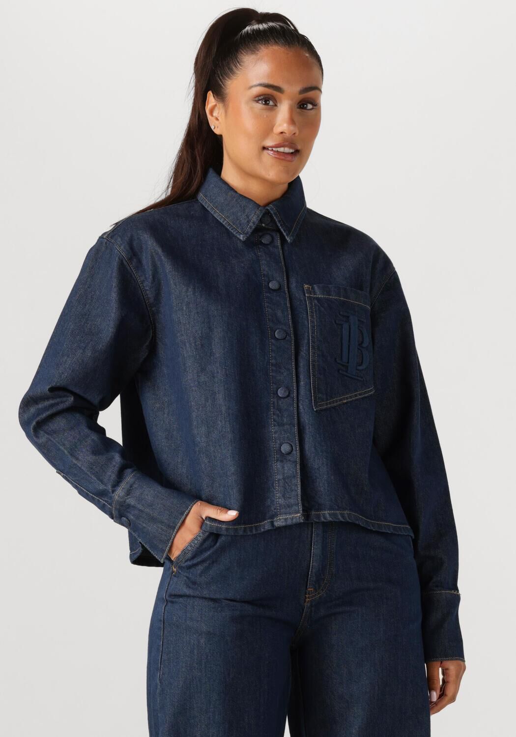 IBANA Dames Blouses Brisa Blouse Donkerblauw