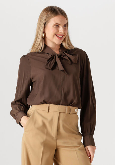 Bruine MSCH COPENHAGEN Blouses MSCHJULIANA TIE TOP - large