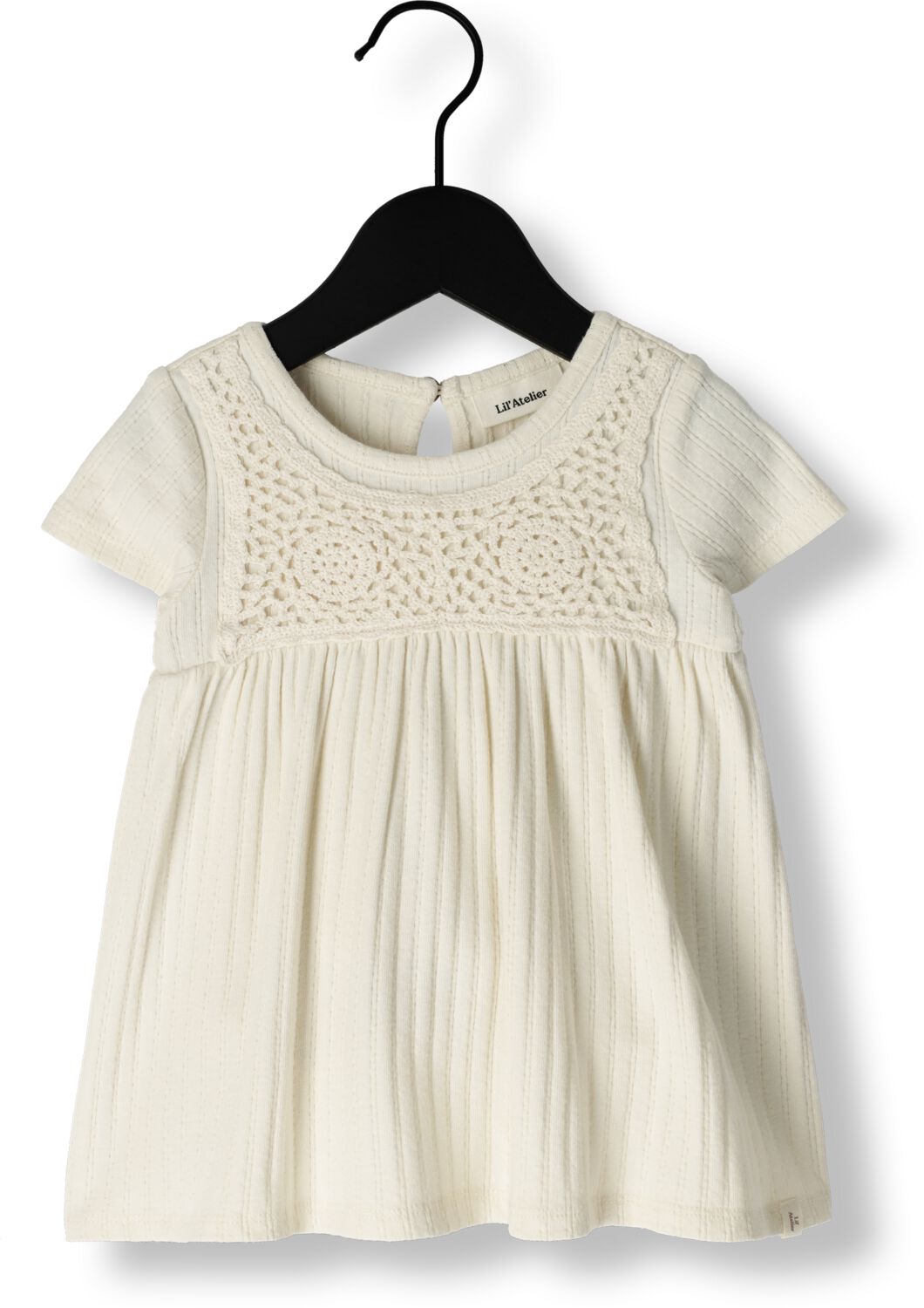 LIL' ATELIER Baby Jurken Nbfflora Ss Body Dress Lil Beige