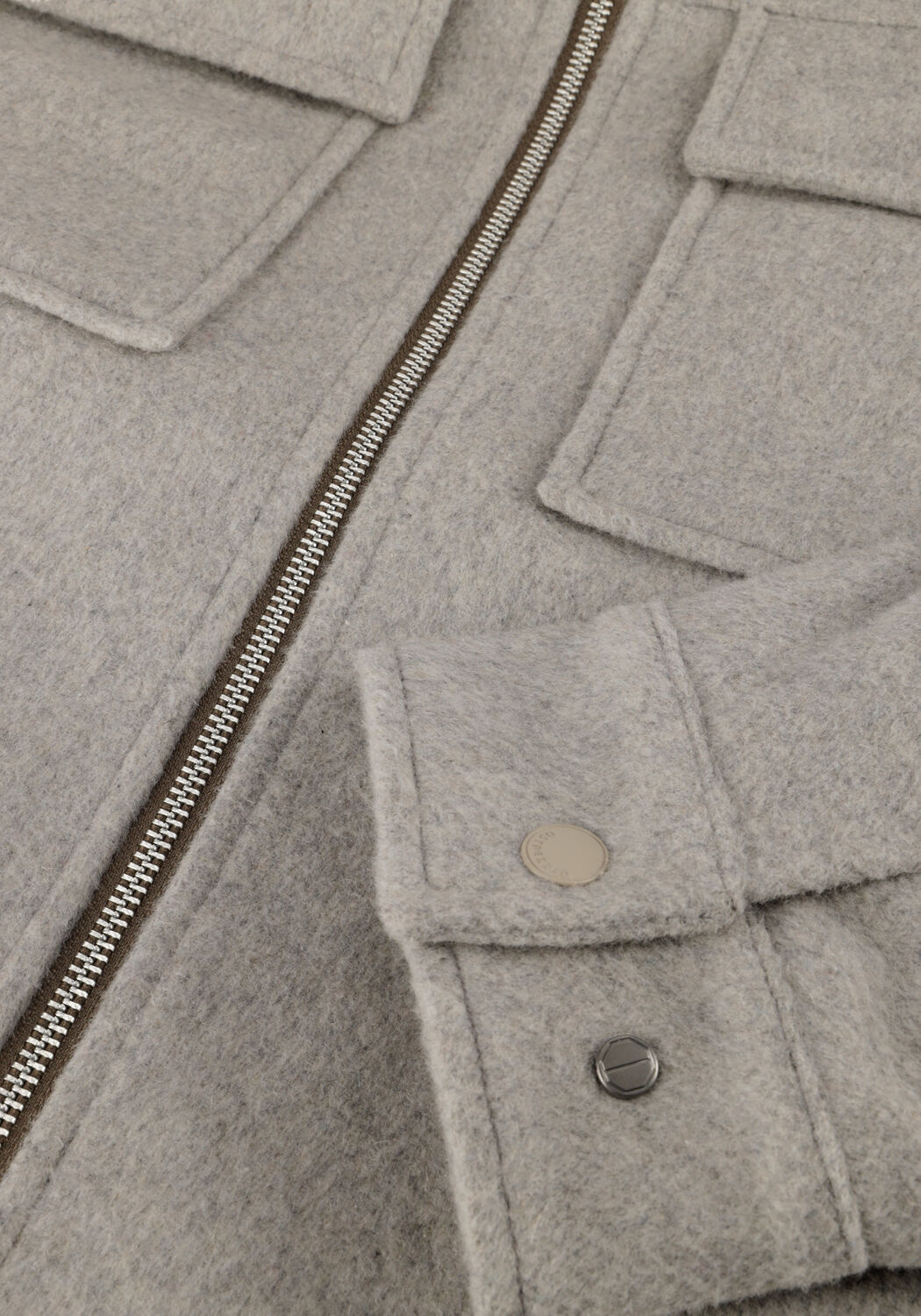 Lichtgrijze DSTREZZED Jack COLTON WOOL JACKET - large