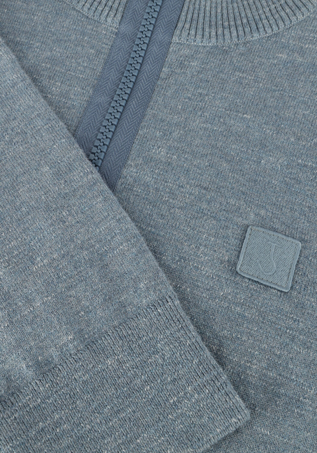 Blauwe BUTCHER OF BLUE Trui LT CLIFDEN HALF ZIP - large