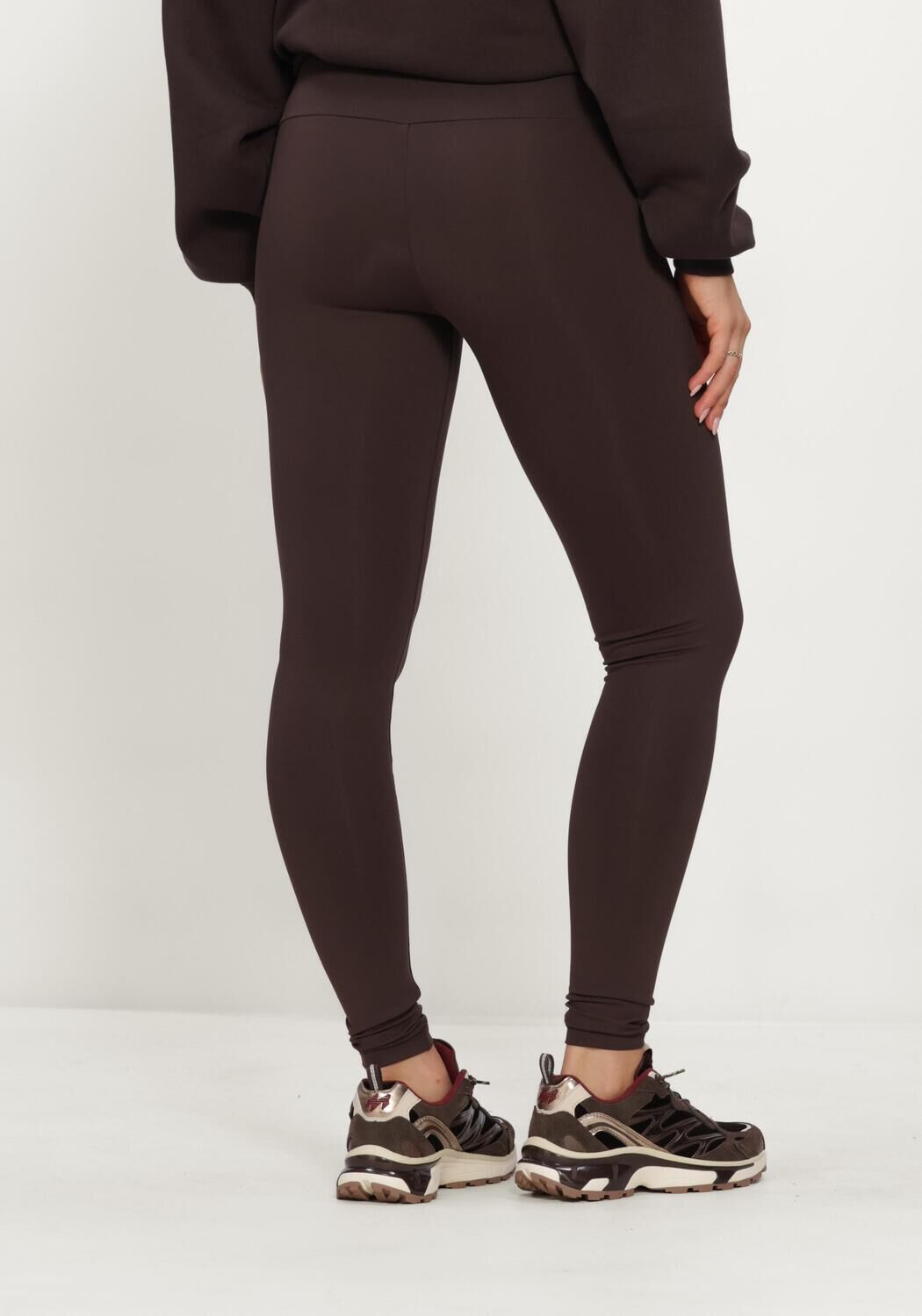 Bruine DEBLON SPORTS Sportleggings CLASSIC LEGGINGS HIGH WAISTBAND - large