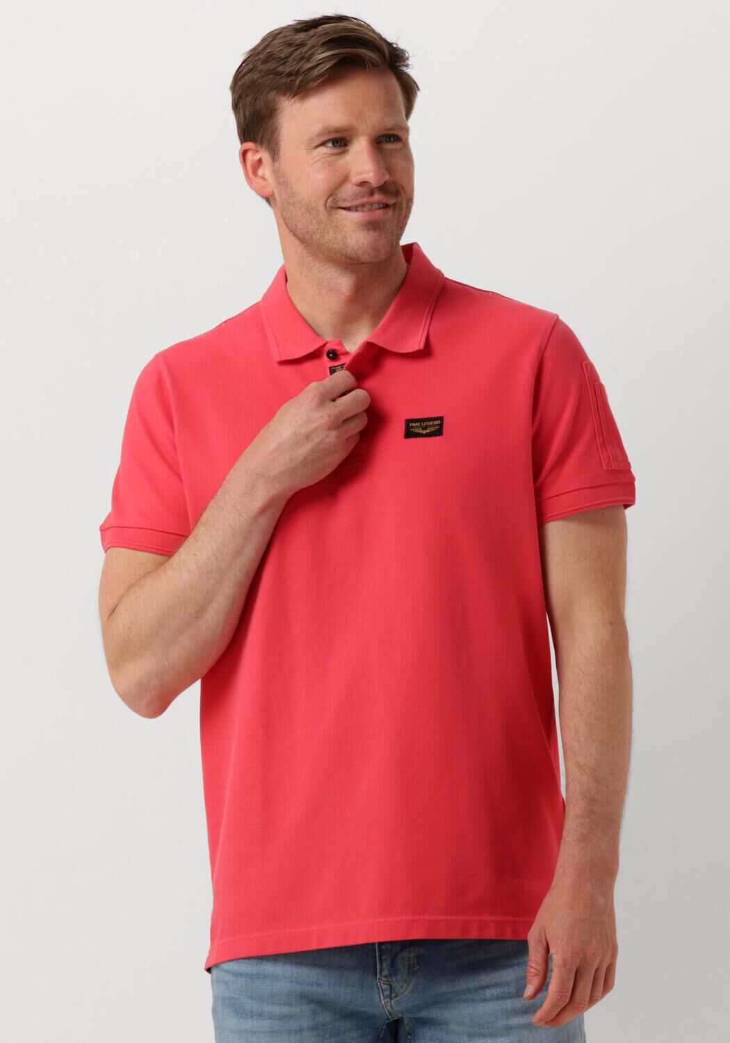 PME LEGEND Heren Polo's & T-shirts Short Sleeve Polo Trackway Roze