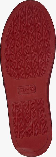 Rode GUESS Lage sneakers LUISS B PRINTED ECO LEATHER - large