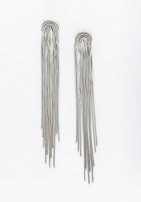Zilverkleurig NOTRE-V Oorbellen EARRING LONG - large