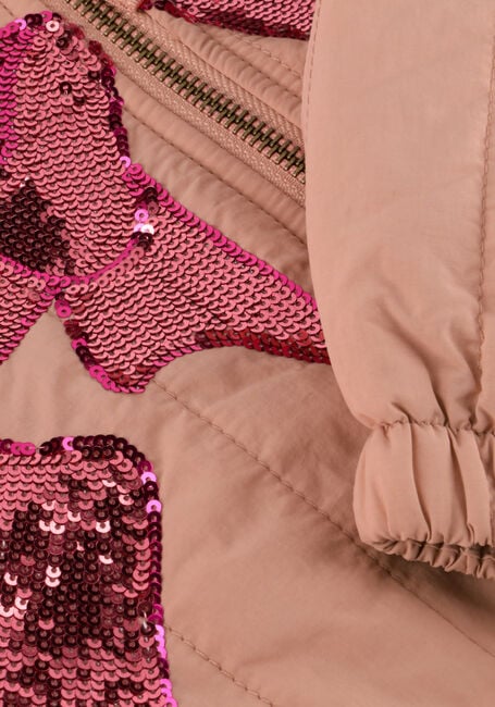 Lichtroze KONGES SLOJD Gewatteerde jas JUNO SEQUIN BOMBER JACKET - large