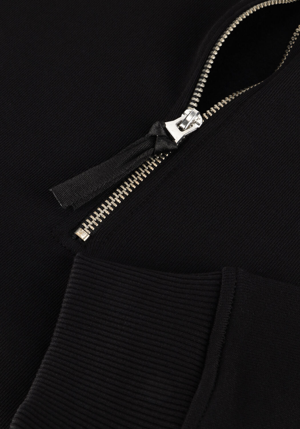 Zwarte PURE PATH Trui LOOSE FIT SWEATERS HALFZIP319 - large