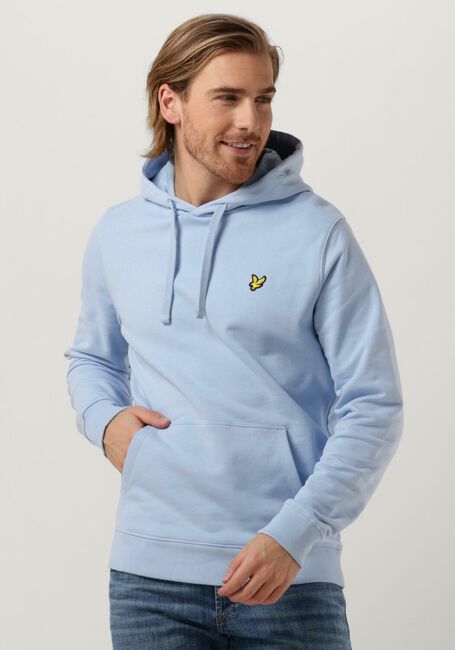 Lichtblauwe LYLE & SCOTT Truien/vesten PULLOVER HOODIE - large