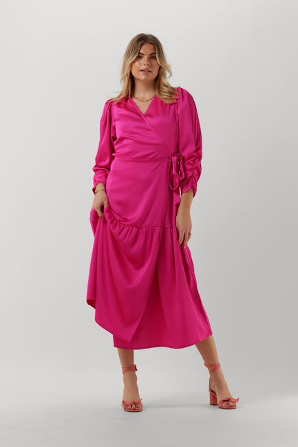 Fuchsia CO'COUTURE Midi jurk MIRA WRAP DRESS - large