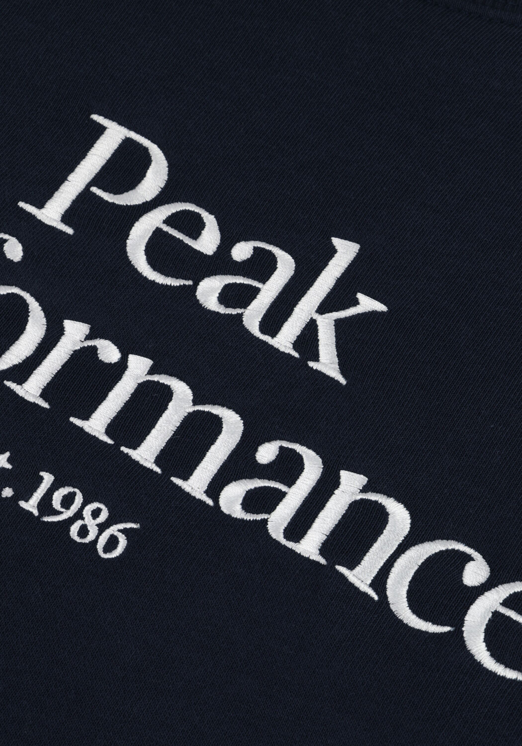 Blauwe PEAK PERFORMANCE Trui M ORIGINAL CREW - large