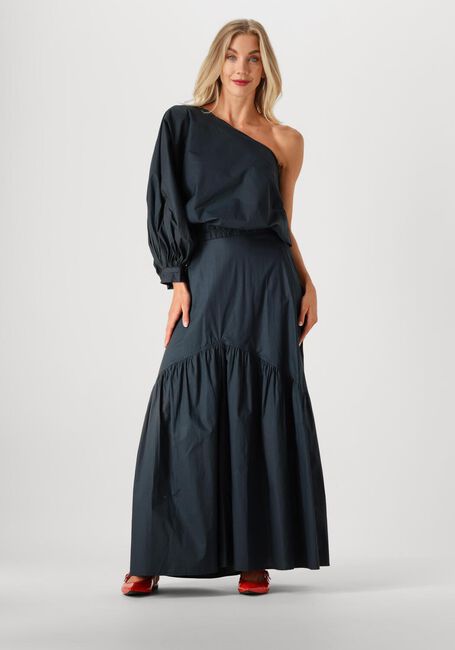 Blauwe BY-BAR Maxirok JOYA POPLIN SKIRT - large
