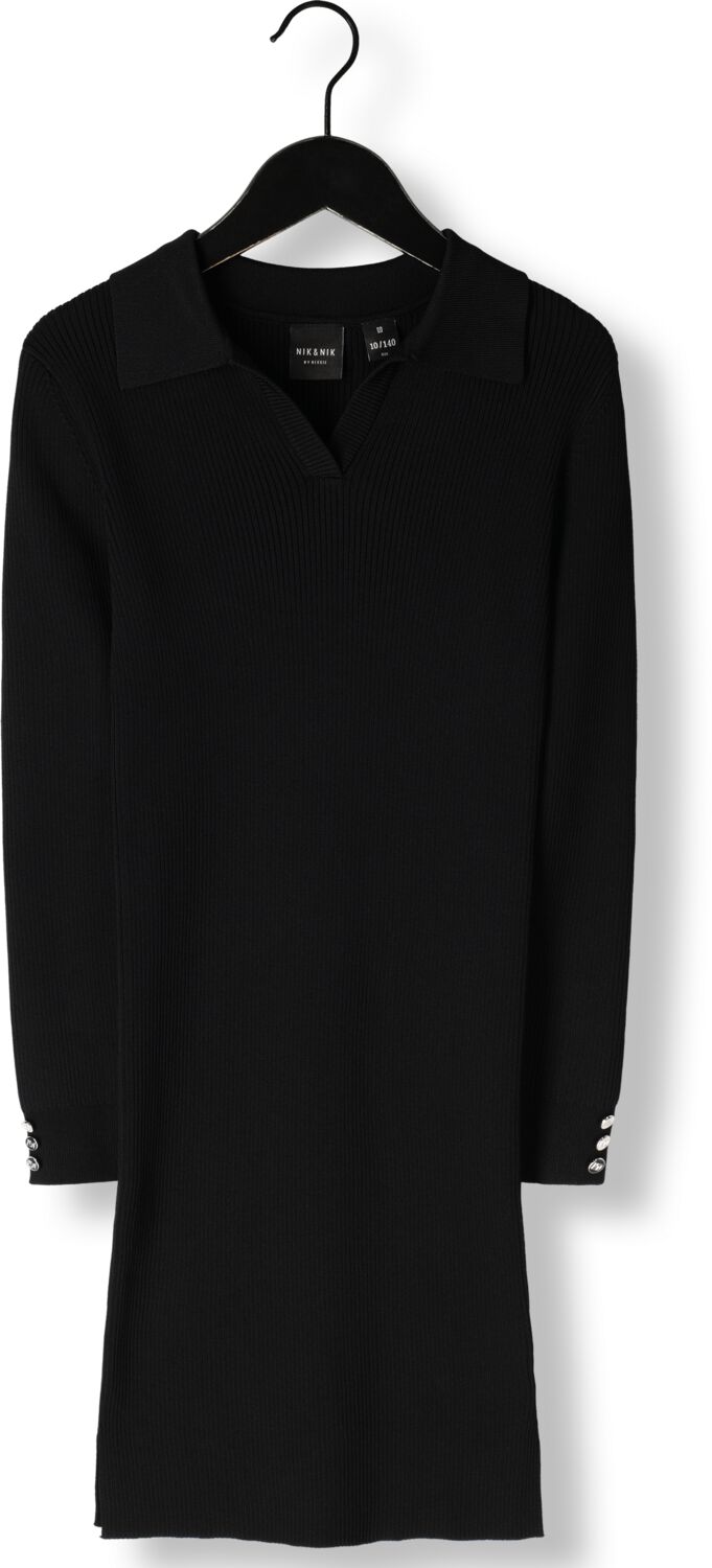 NIK & NIK Meisjes Jurken Mena Dress Zwart