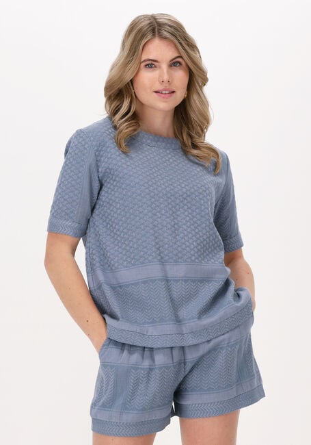 Blauwe ROUGH STUDIOS T-shirt TARA TEE - large