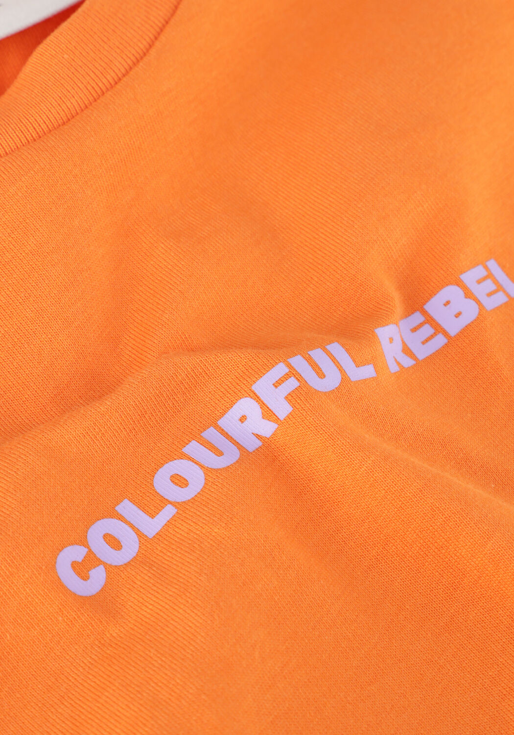 Oranje COLOURFUL REBEL T-shirt UNI LOGO BOXY TEE - large