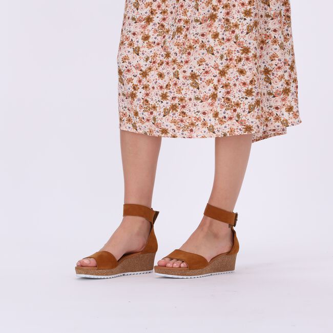 Cognac PAUL GREEN Platte sandalen 7386 Cognac PAUL GREEN Platte sandalen 7386 - large