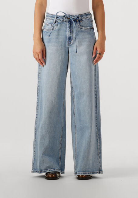 Lichtblauwe MY ESSENTIAL WARDROBE Wide jeans MWKARO 144 MID X-WIDE - large