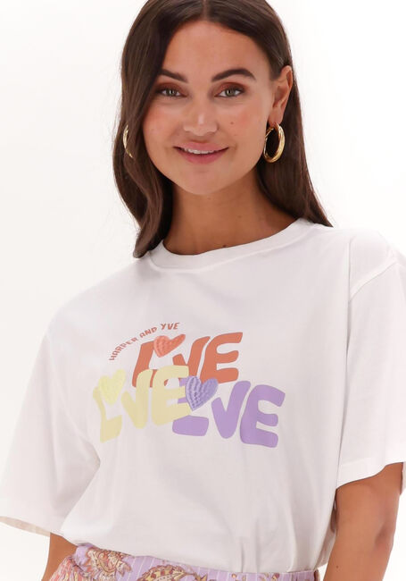 Gebroken wit HARPER & YVE T-shirt LOVE-SS - large