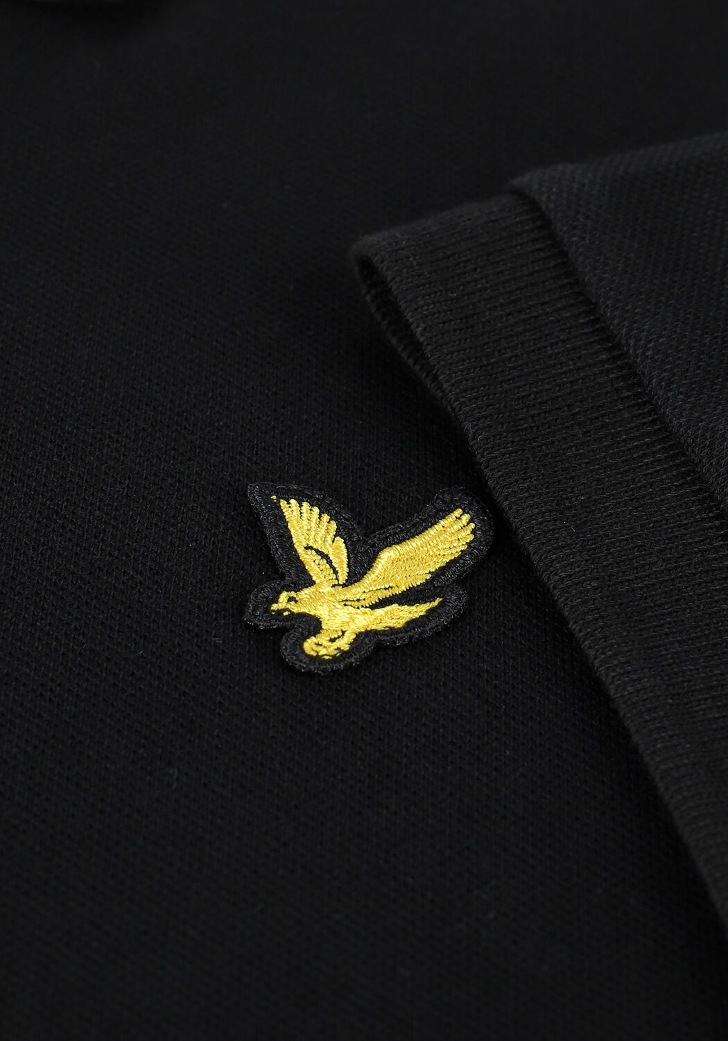 Zwarte LYLE & SCOTT Polo PLAIN POLO SHIRT - large