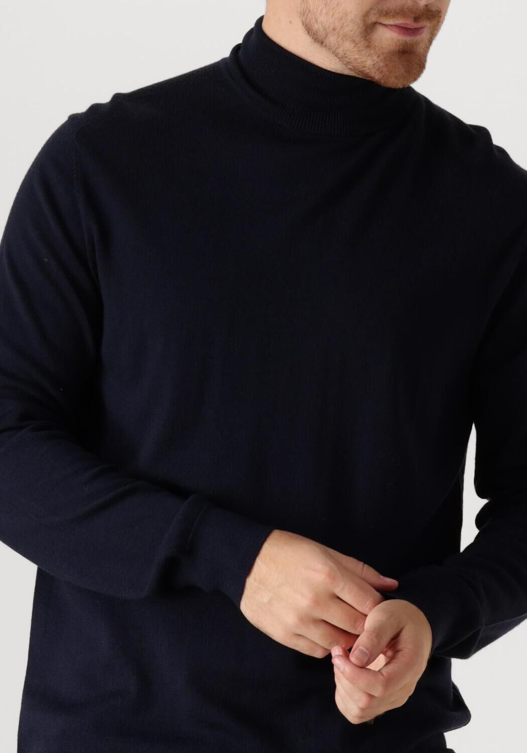 PROFUOMO Heren Truien & Vesten Pullover Roll Neck Donkerblauw