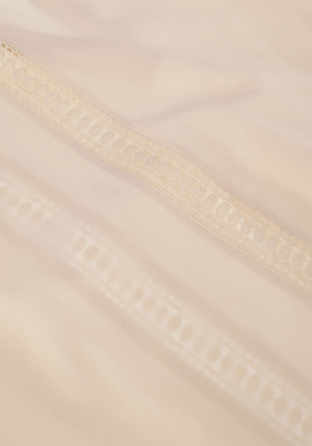 Witte SUMMUM Blouses TOP LACE ACCENT TENCEL/COTTON - large