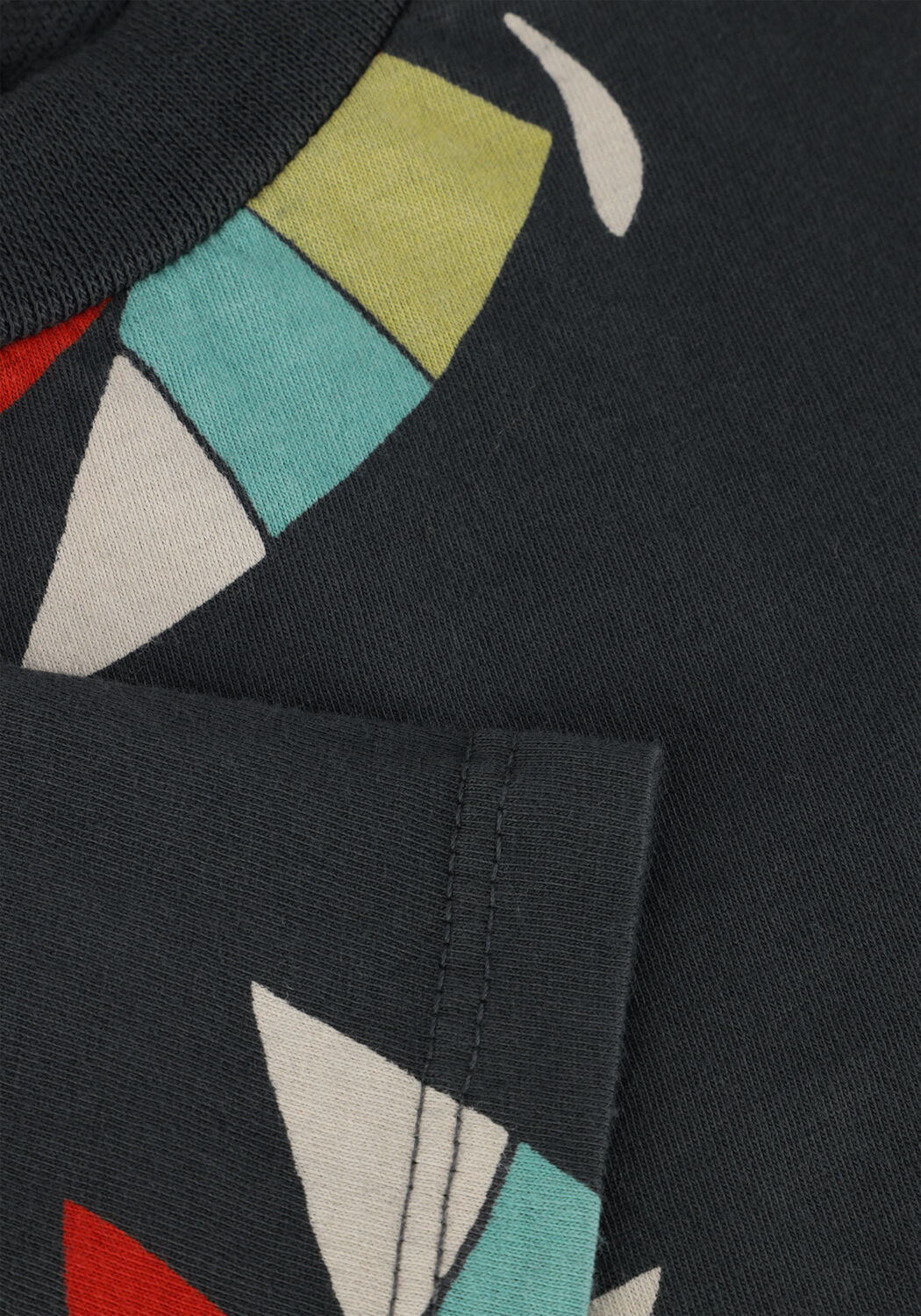 Grijze L&Ouml;TIEKIDS T-shirt S25-122-17 - large