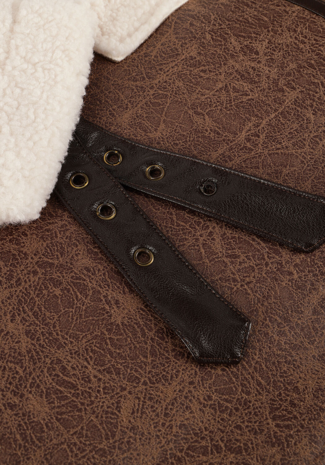 Bruine NEO NOIR Teddy jas SADIE TEDDY JACKET - large